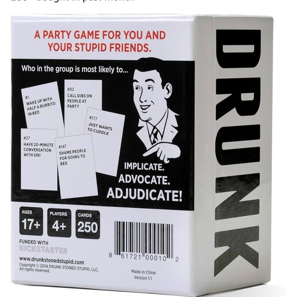 Drunk Stoned or Stupid [A Party Game] - Picture 2 of 3